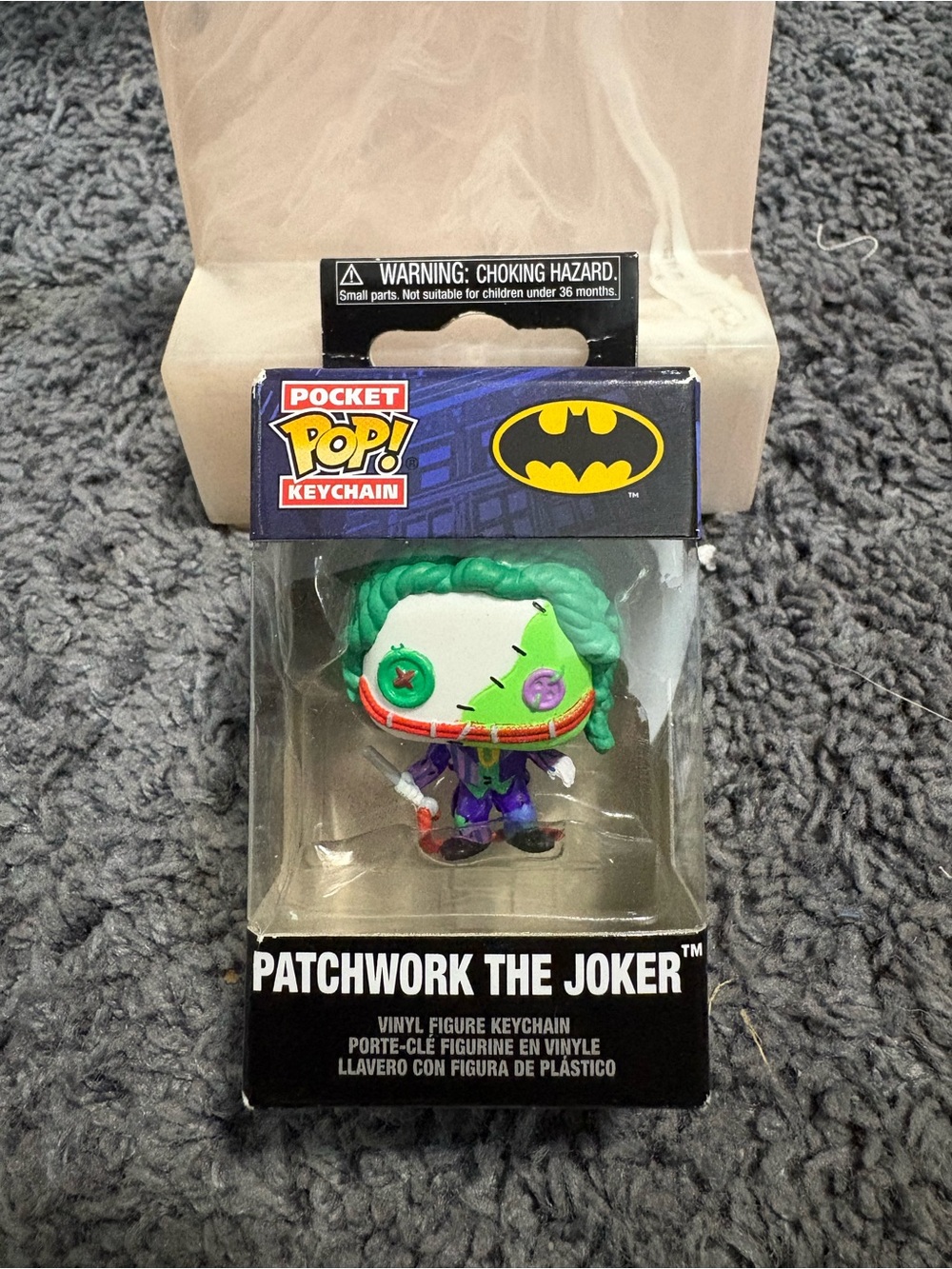 NWT Batman Pocket Pop Keychain, Character: Patchwork The Joker